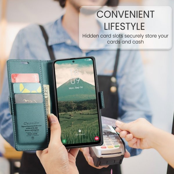 CaseMe Samsung Galaxy A36 Fodral 023 Series Grön