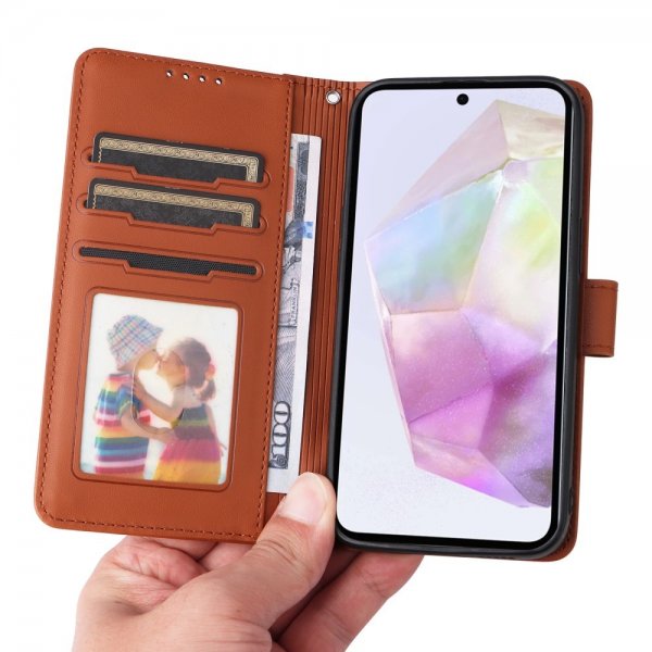 Betopnice Samsung Galaxy A36 Fodral med Löstagbart Skal 005 Brun