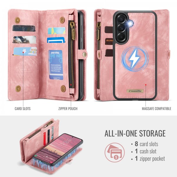 CaseMe Samsung Galaxy A37 Fodral 008 Series Löstagbart Skal Rosa