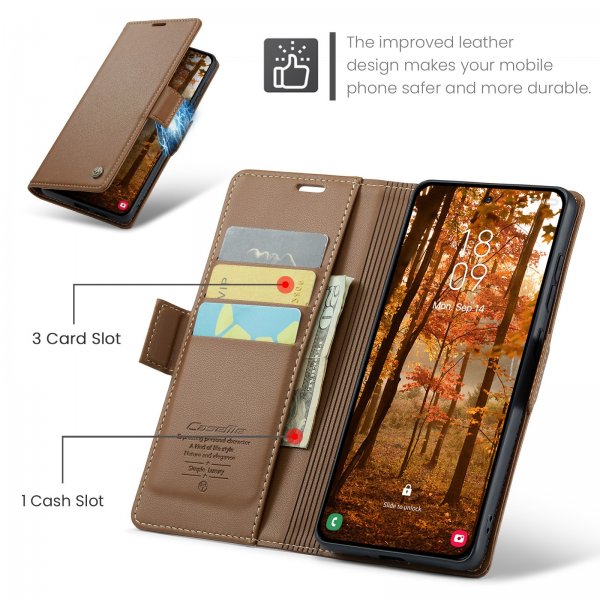 CaseMe Samsung Galaxy A37 Fodral 023 Series Brun