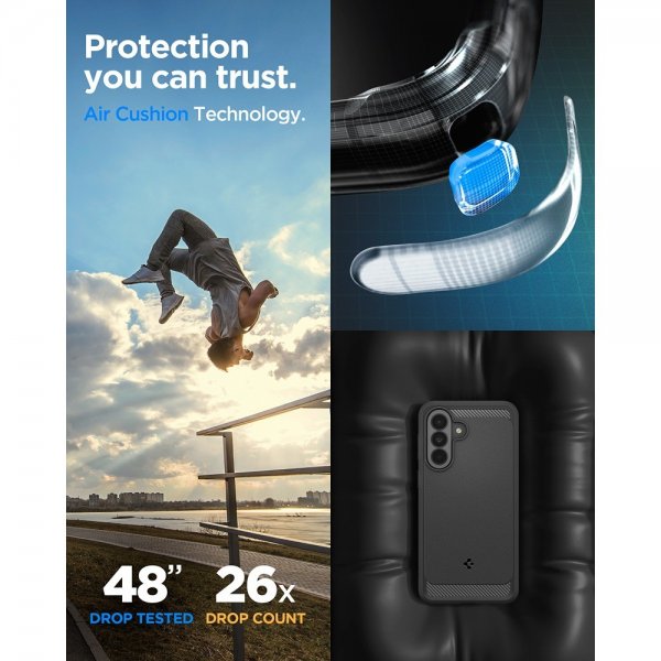 Spigen Samsung Galaxy A37 Skal Rugged Armor Matte Black