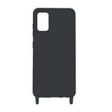 Samsung Galaxy A41 Skal Silikon med Halsband Svart