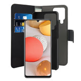 Puro Samsung Galaxy A42 5G Fodral Wallet Detachable 2 in 1 Svart