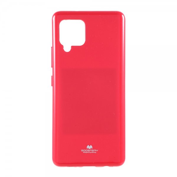 Mercury Samsung Galaxy A42 5G Skal Jelly Glitter Röd