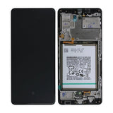 Samsung Galaxy A42 5G Skärm med LCD Display + Batteri Original - Svart