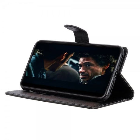Samsung Galaxy A50 Fodral Litchi Svart