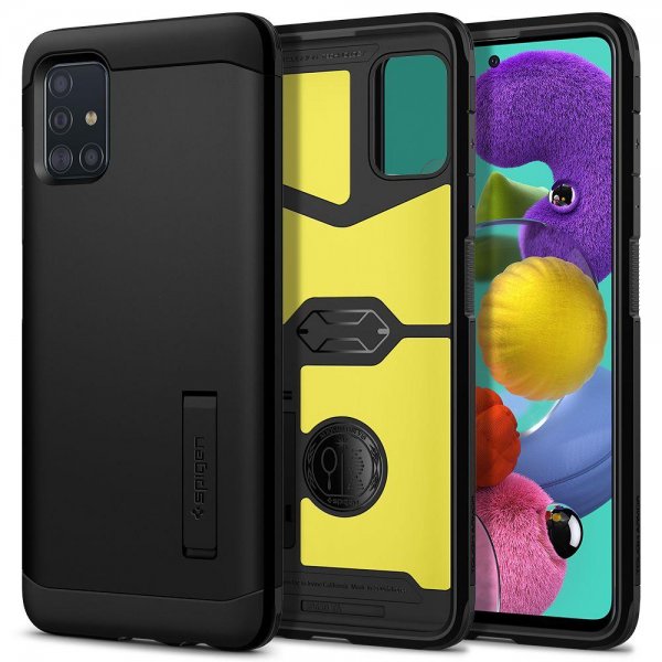 Spigen Samsung Galaxy A51 Skal Tough Armor Svart