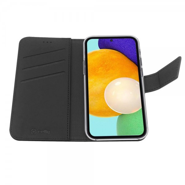 Celly Samsung Galaxy A53 5G Fodral Wally Wallet Case Svart