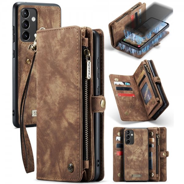 CaseMe Samsung Galaxy A54 5G Fodral 008 Series Löstagbart Skal Brun
