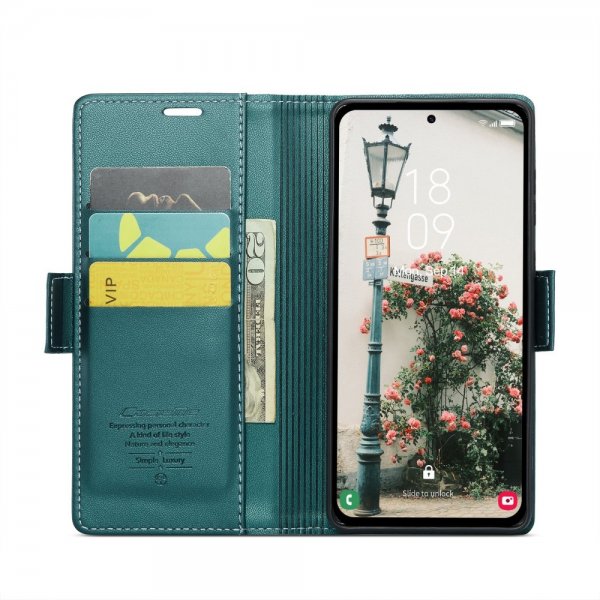 CaseMe Samsung Galaxy A55 Fodral 023 Series Grön