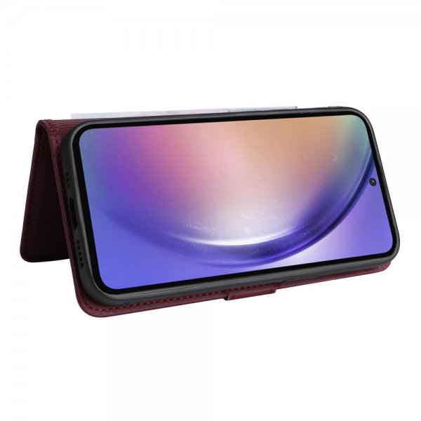 Betopnice Samsung Galaxy A55 Fodral med Löstagbart Skal 005 Röd