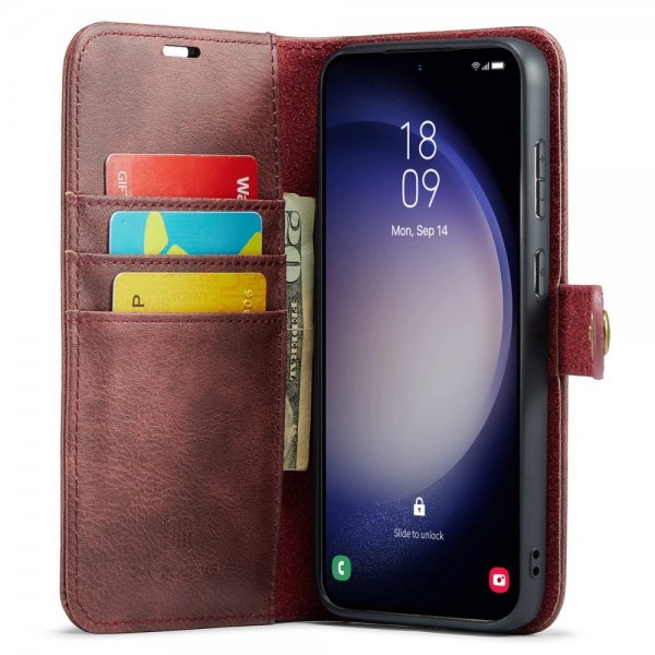 Dg.Ming Samsung Galaxy A55 Fodral med Löstagbart Skal Röd