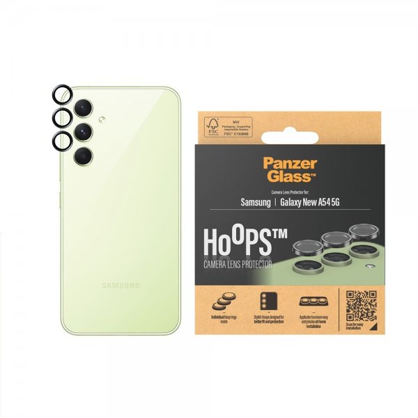 PanzerGlass Samsung Galaxy A55 Kameraskydd Hoops Svart