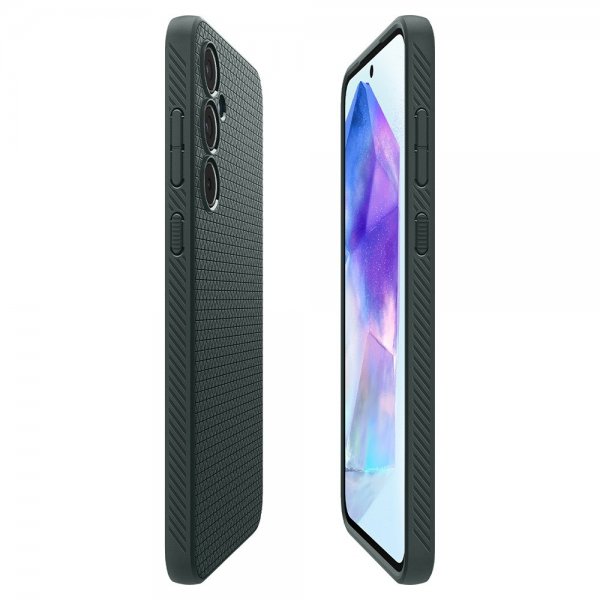 Spigen Samsung Galaxy A55 Skal Liquid Air Abyss Green