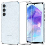 Spigen Samsung Galaxy A55 Skal Liquid Crystal Glitter Crystal Quartz