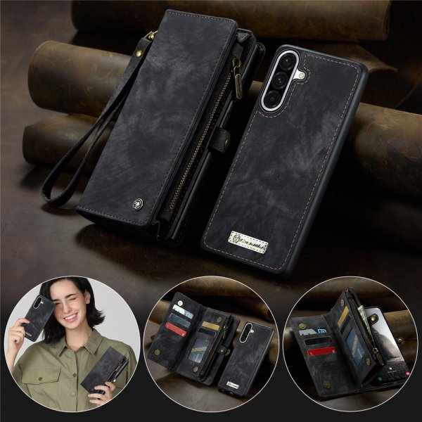 CaseMe Samsung Galaxy A56 Fodral 008 Series Löstagbart Skal Svart