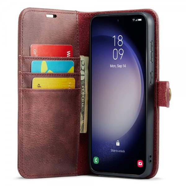 Dg.Ming Samsung Galaxy A56 Fodral med Löstagbart Skal Röd