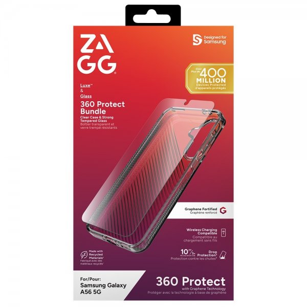 ZAGG Samsung Galaxy A56 Skal med Skärmskydd Luxe & Glass