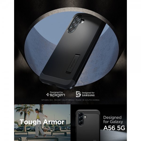 Spigen Samsung Galaxy A56 Skal Tough Armor Svart