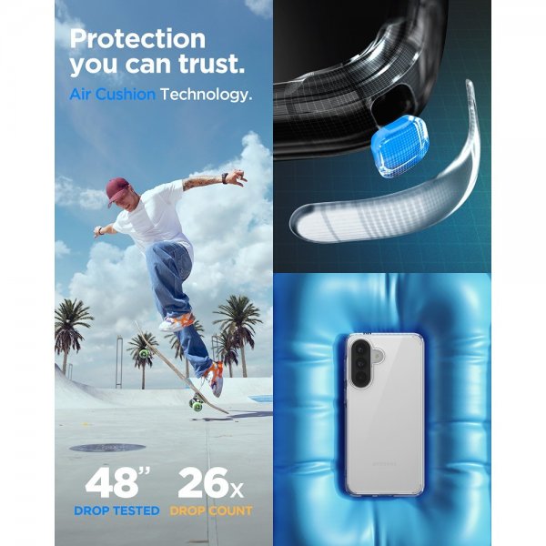 Spigen Samsung Galaxy A57 Skal Ultra Hybrid Crystal Clear
