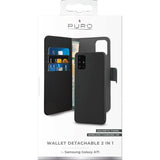 Puro Samsung Galaxy A71 Fodral Wallet Detachable 2 in 1 Svart