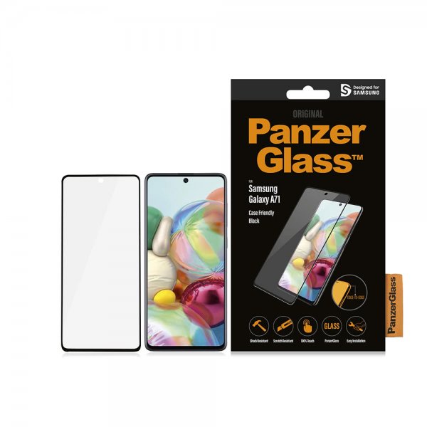 PanzerGlass Samsung Galaxy A71 Skärmskydd CaseFriendly Edge-to-Edge