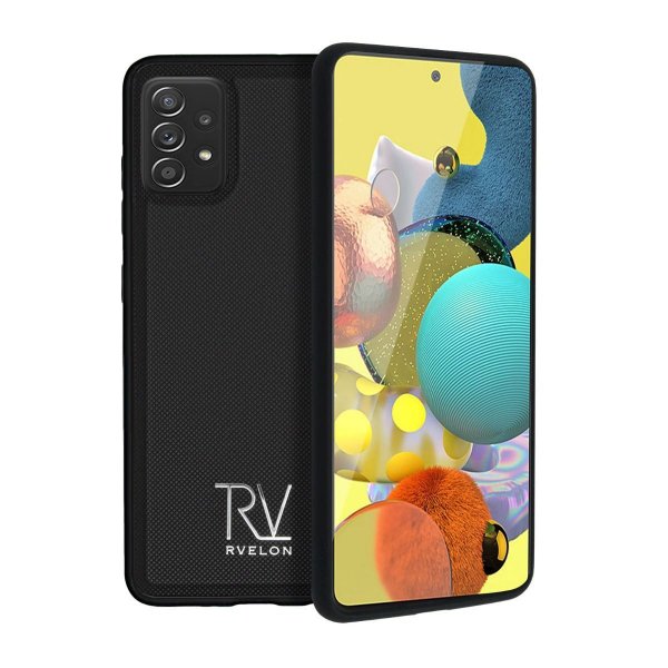 Rvelon Samsung Galaxy A72 Fodral Magnetiskt Avtagbart Skal Svart