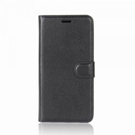 Samsung Galaxy A8 2018 Fodral Litchi Svart