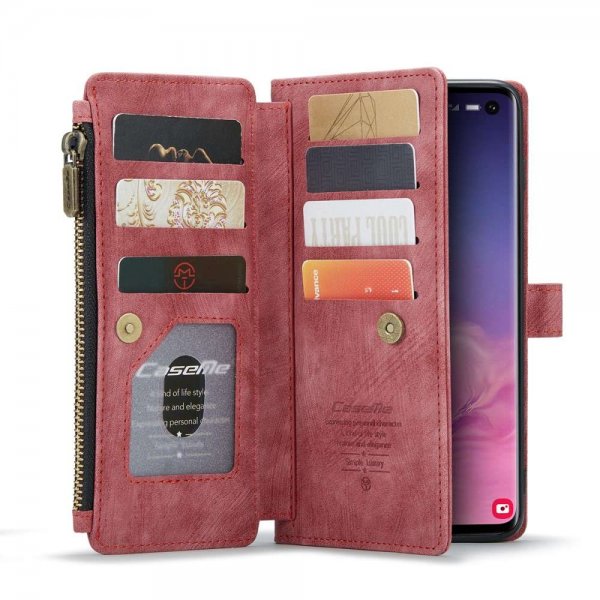 CaseMe Samsung Galaxy S10 Fodral C30 Series Röd