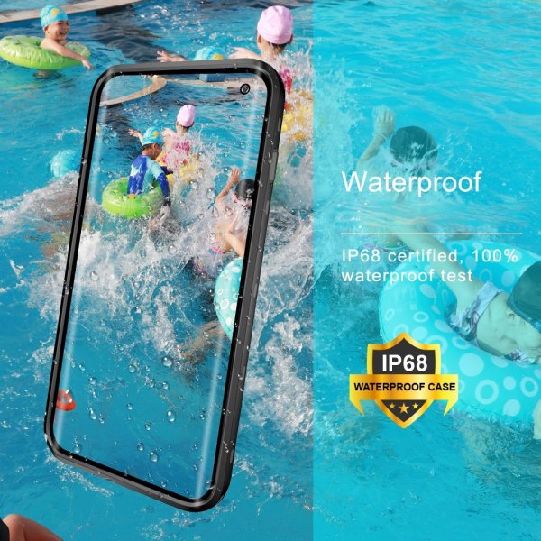 Redpepper Samsung Galaxy S10 Plus Skal Vattentåligt IP68 Svart