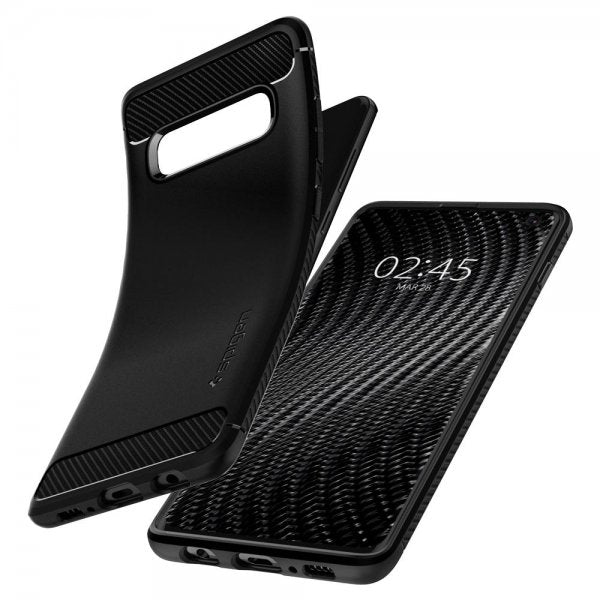 Spigen Samsung Galaxy S10 Skal Rugged Armor Matte Black