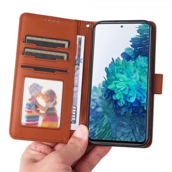 Betopnice Samsung Galaxy S20 FE Fodral med Löstagbart Skal 005 Brun