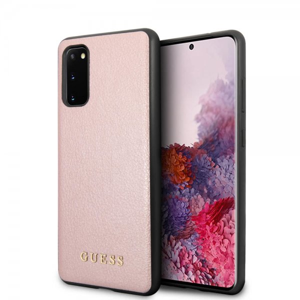 Guess Samsung Galaxy S20 Skal Iridescent Cover Roseguld