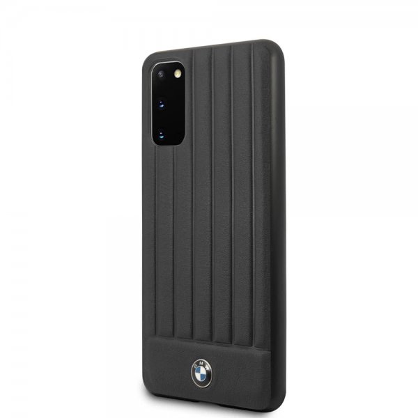 BMW Samsung Galaxy S20 Skal Leather Lines Svart