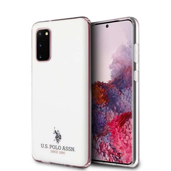 U.S. Polo Samsung Galaxy S20 Skal med Logo Vit