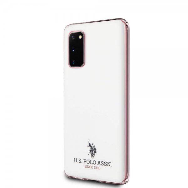 U.S. Polo Samsung Galaxy S20 Skal med Logo Vit