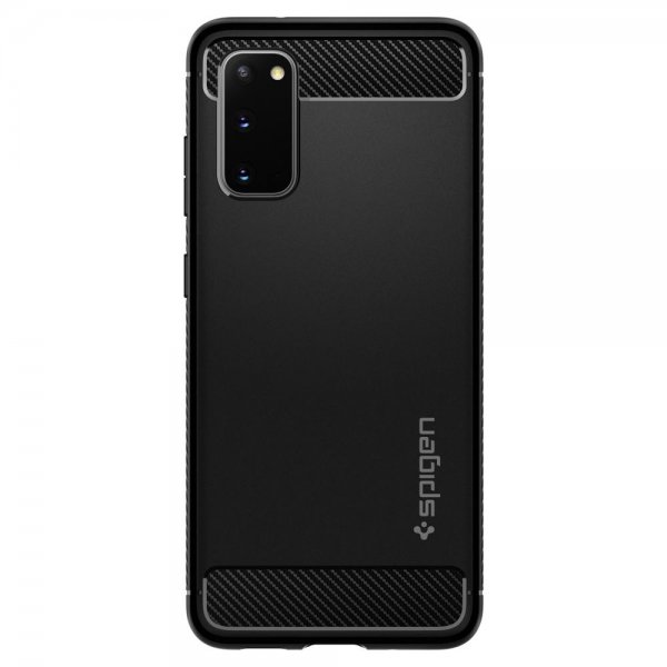 Spigen Samsung Galaxy S20 Skal Rugged Armor Matte Black
