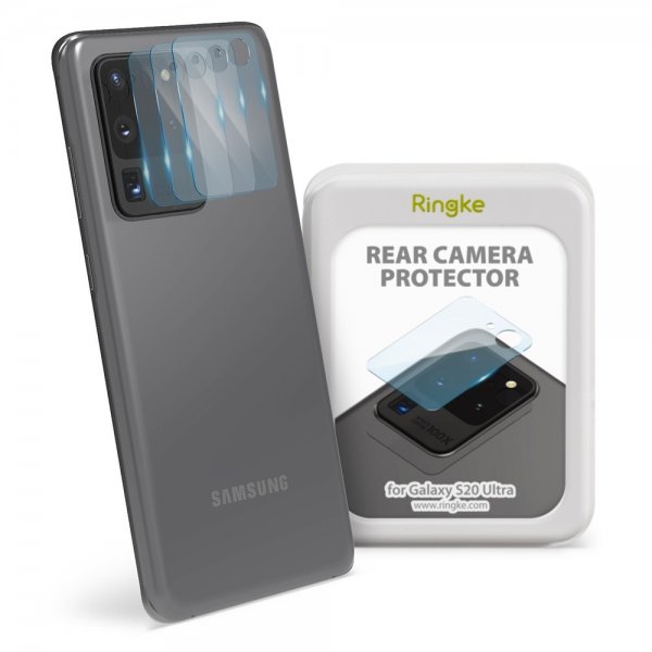 Ringke Samsung Galaxy S20 Ultra Kameraskydd Camera Protector Glass 3-pack