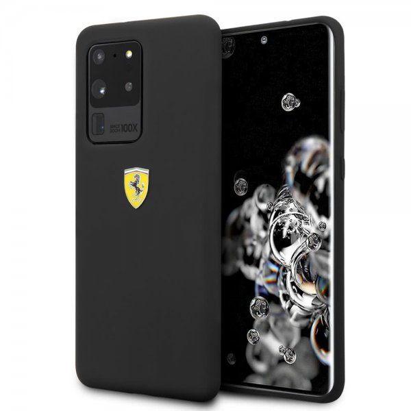 Ferrari Samsung Galaxy S20 Ultra Skal med Logo Svart