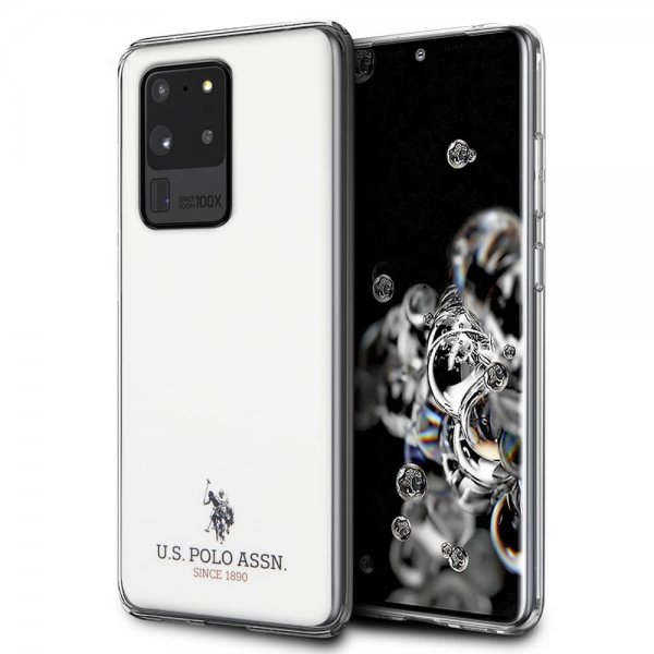 U.S. Polo Samsung Galaxy S20 Ultra Skal med Logo Vit