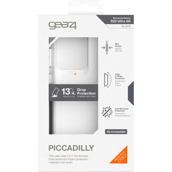 Gear4 Samsung Galaxy S20 Ultra Skal Piccadilly Svart