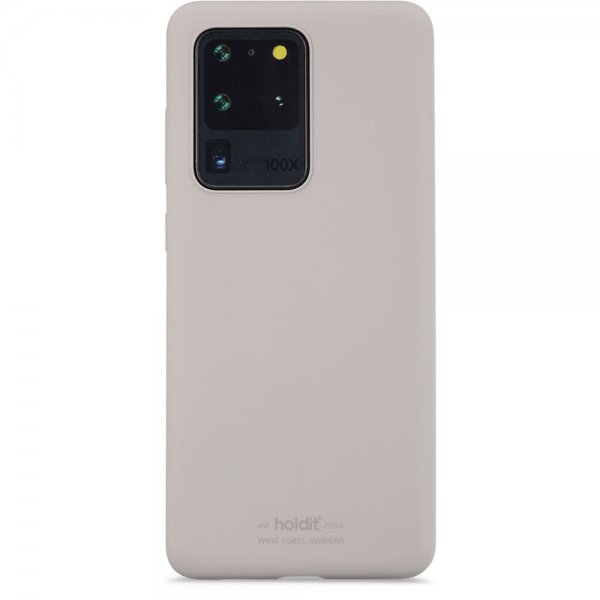 holdit Samsung Galaxy S20 Ultra Skal Silikon Taupe