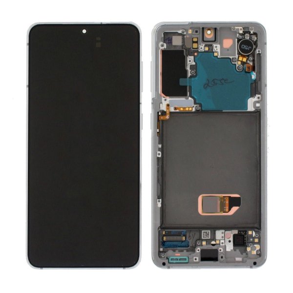Samsung Galaxy S21 5G Skärm med LCD Display Original - Vit