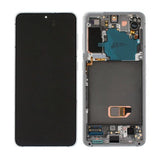Samsung Galaxy S21 5G Skärm med LCD Display Original - Vit