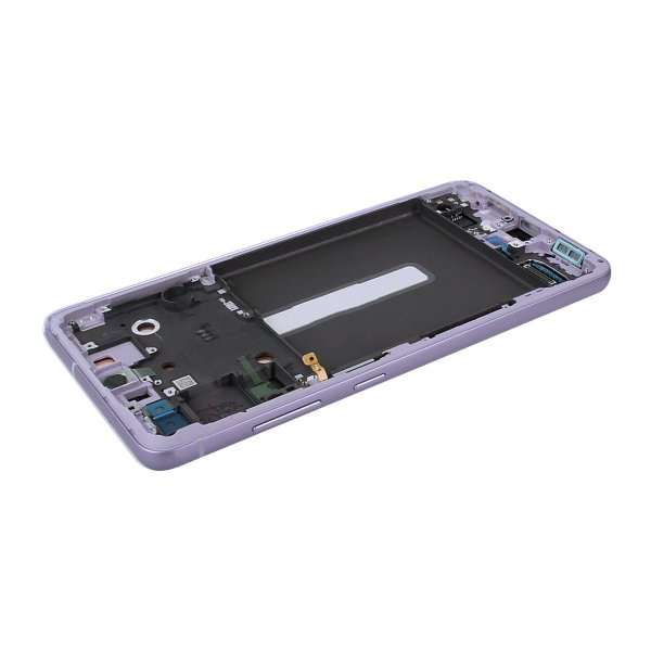 Samsung Galaxy S21 FE 5G Skärm med LCD Display Original - Lavendel