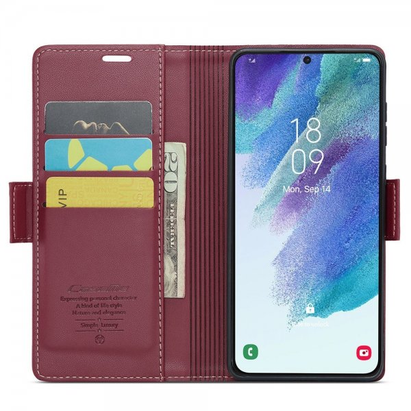 CaseMe Samsung Galaxy S21 FE Fodral 023 Series Röd