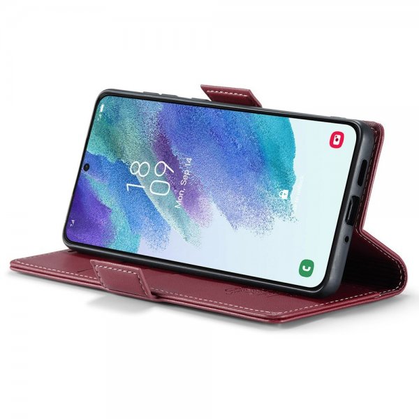 CaseMe Samsung Galaxy S21 FE Fodral 023 Series Röd