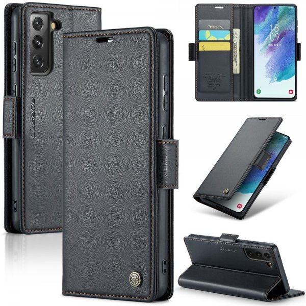 CaseMe Samsung Galaxy S21 FE Fodral 023 Series Svart