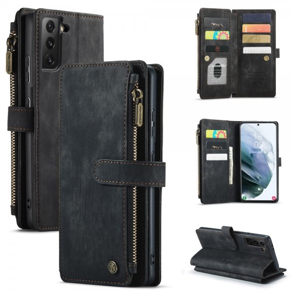 CaseMe Samsung Galaxy S21 FE Fodral C30 Series Svart