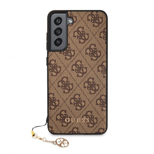 Guess Samsung Galaxy S21 FE Skal 4G Charms Brun